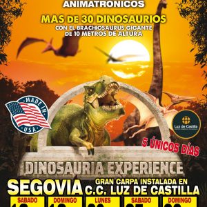 ¡Llegan los dinosaurios a Luz de Castilla!