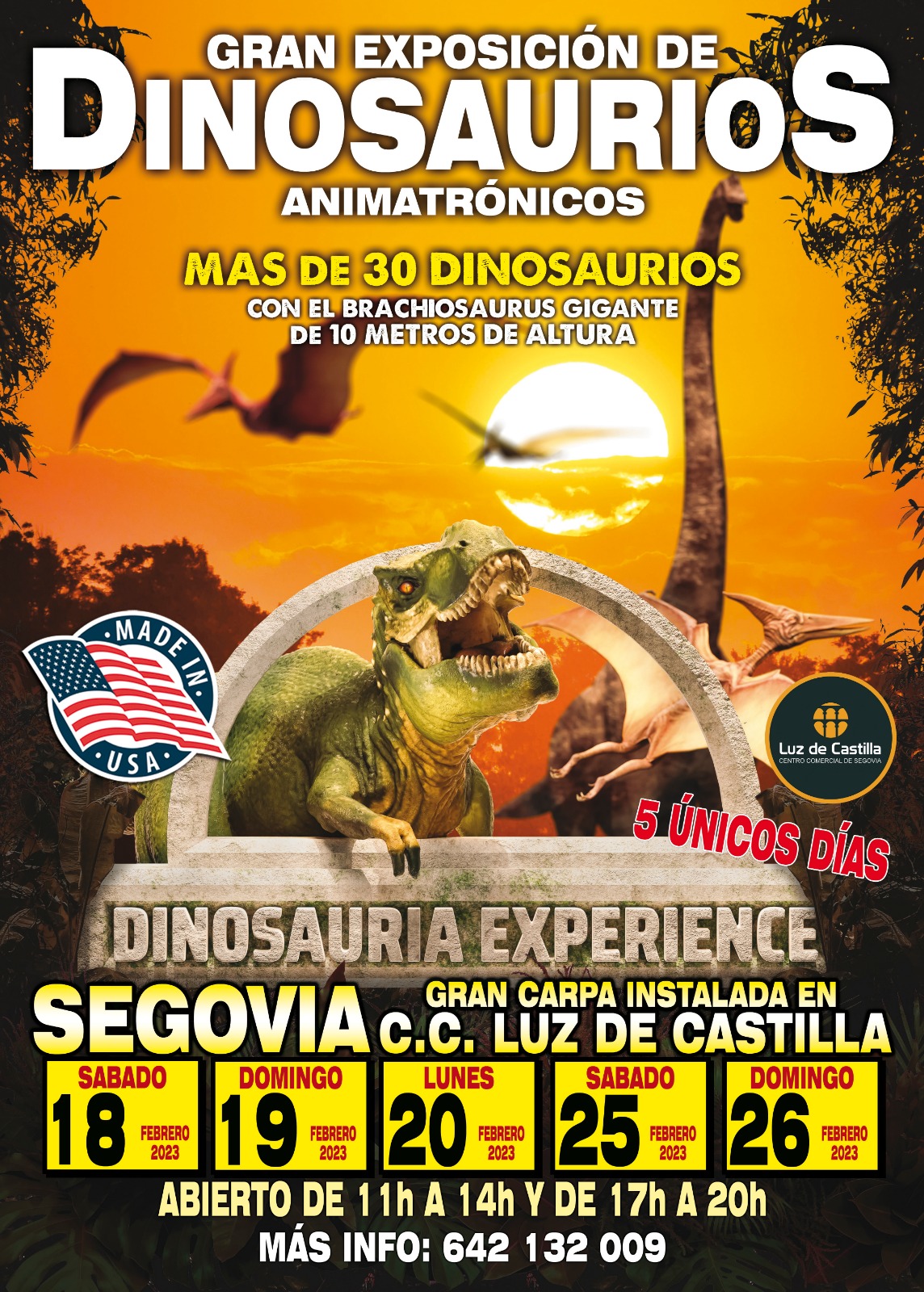¡Llegan los dinosaurios a Luz de Castilla!