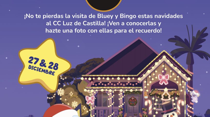 ¡Bluey viene por primera vez a Segovia y estará en Luz de Castilla!