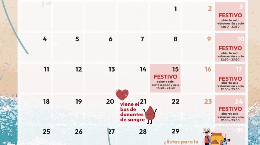 Calendario de Agosto