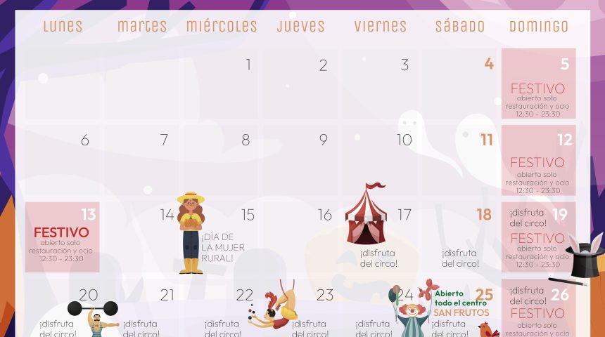 Calendario de Octubre